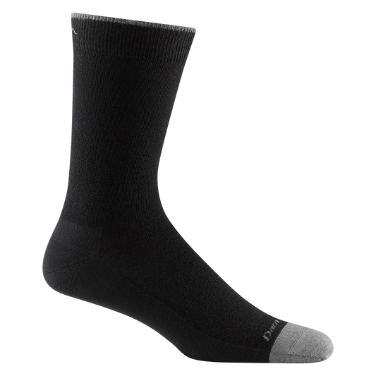 Darn Tough Men's Solid Crew Lightweight Socks - Black