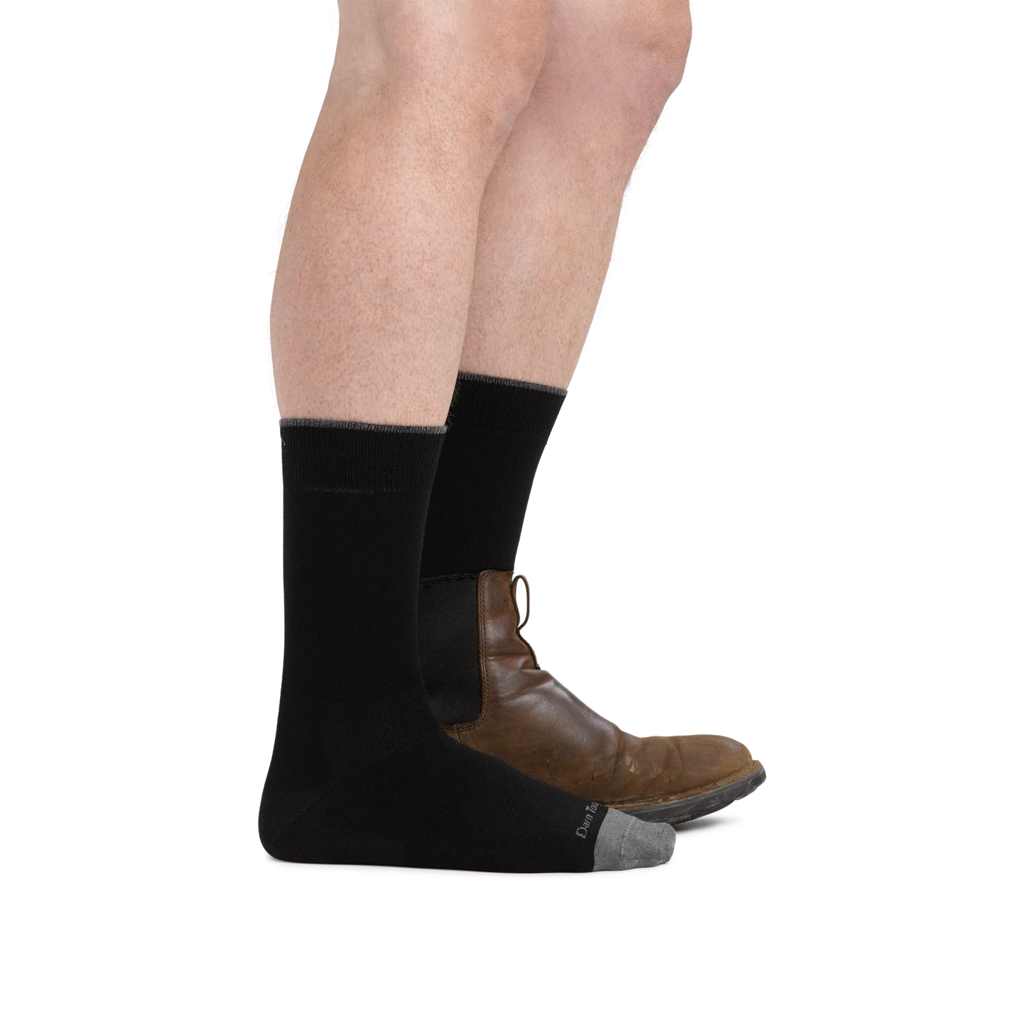 Darn Tough Men's Solid Crew Lightweight Socks - Black