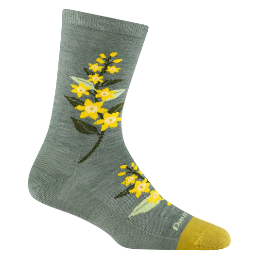 Darn Tough Women's Blossom Crew Lightweight Socks - Seafoam