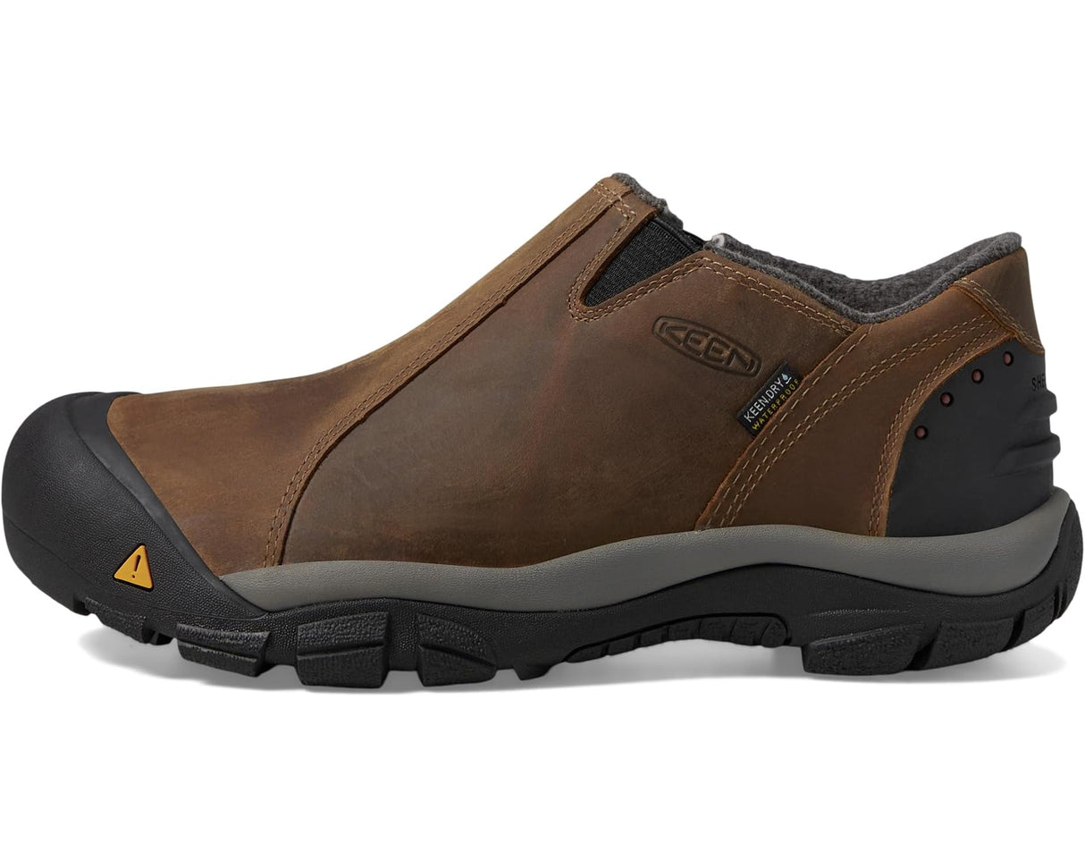 Keen Men's Brixen Low Waterproof Shoes - Slate Black/Madder Brown