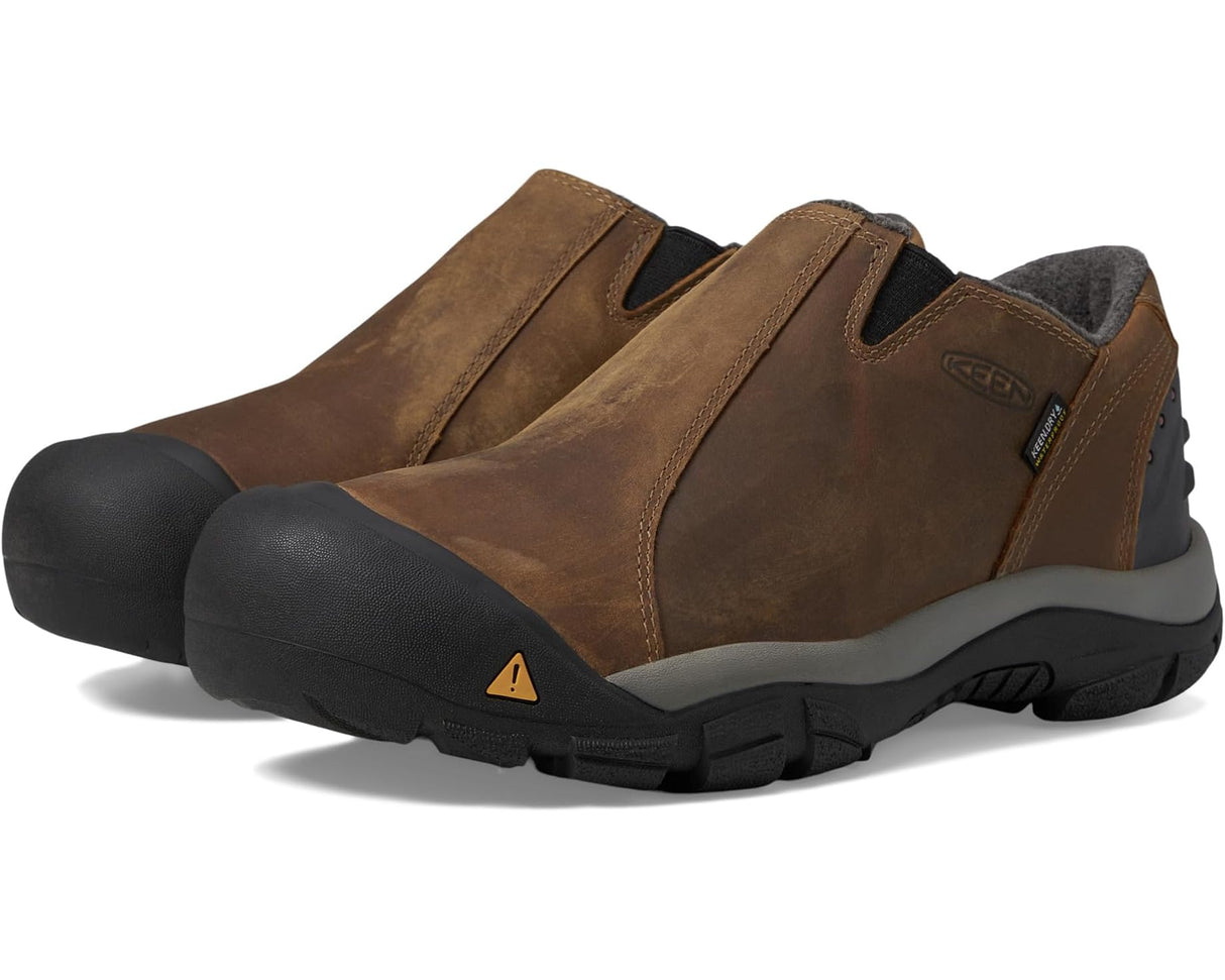 Keen Men's Brixen Low Waterproof Shoes - Slate Black/Madder Brown