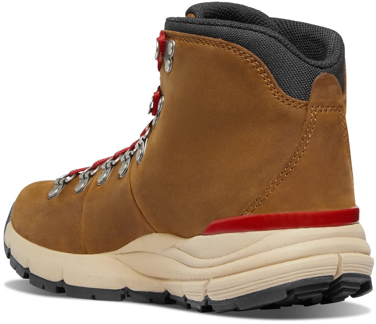 Danner Women's Mountain 600 Leaf Mid GTX Hiking Boot - Grizzly Brown/Rhodo Red