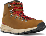 Danner Women's Mountain 600 Leaf Mid GTX Hiking Boot - Grizzly Brown/Rhodo Red