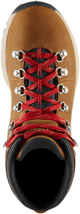 Danner Women's Mountain 600 Leaf Mid GTX Hiking Boot - Grizzly Brown/Rhodo Red
