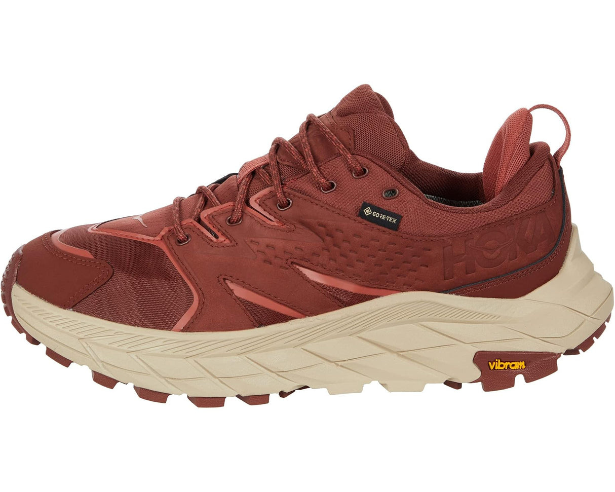 HOKA Women's Anacapa Low GTX - Cherry Mahogany/Hot Sauce