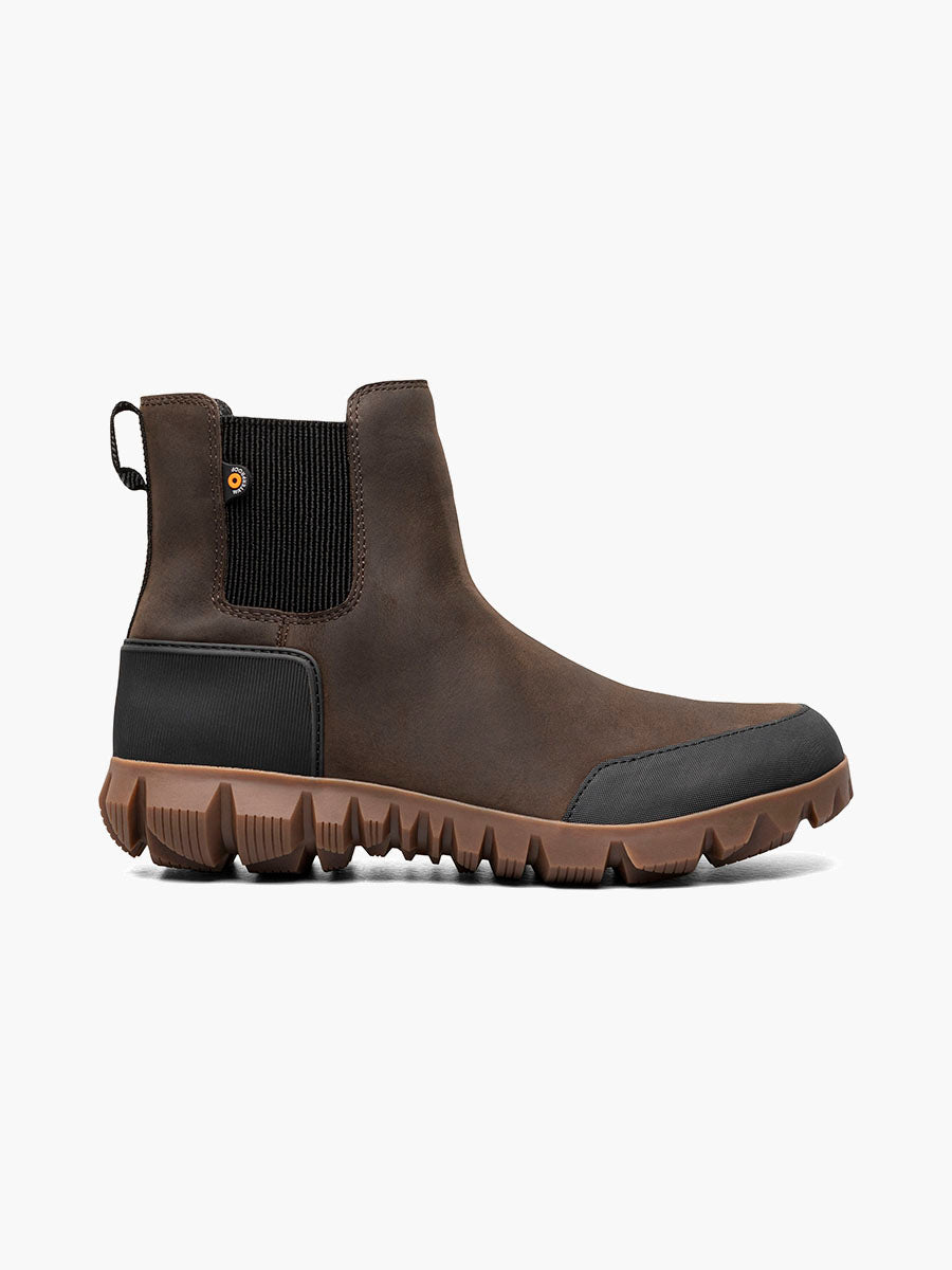 Bogs Men's Arcata Urban Leather Chelsea Boots - Chocolate