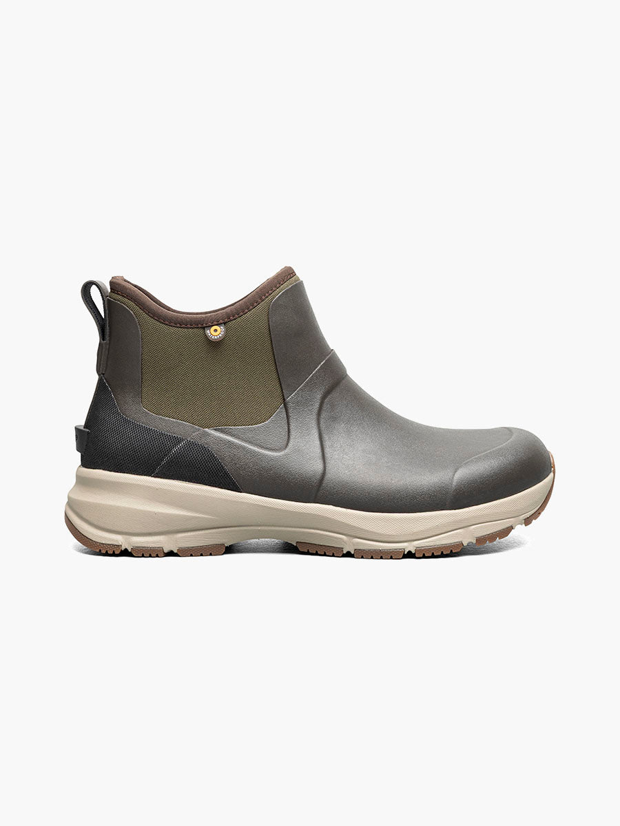 Bogs Men's Spruce Chelsea Slip On Rain Boots  - Dark Brown