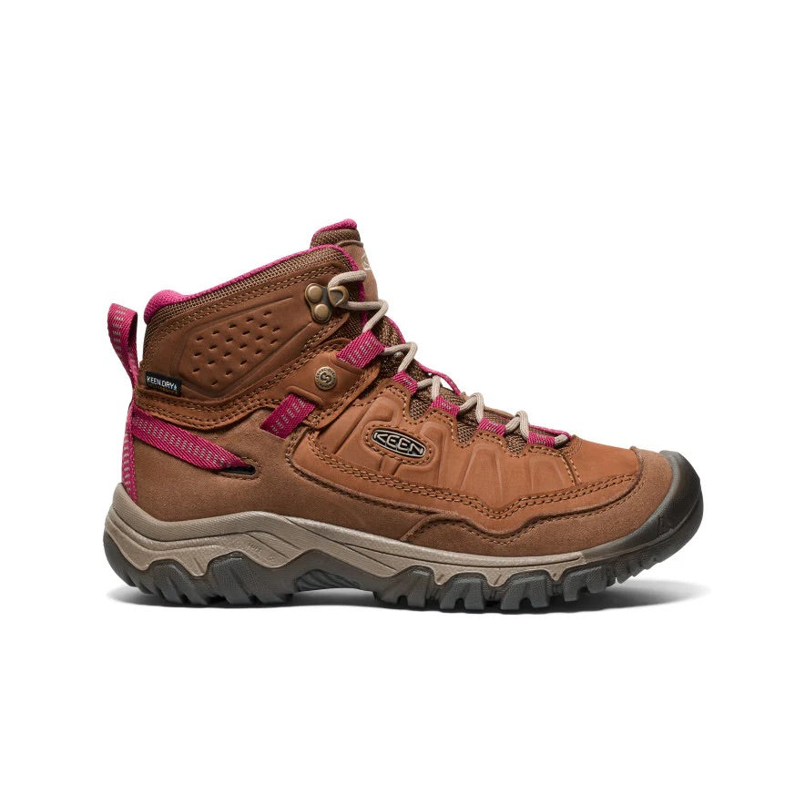 Keen Women's Targhee IV Mid Waterproof - Bison/Beaujolais