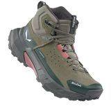 Salewa Women's Pedroc 2 Leather Mid Powertex Boot - Faded Green/Dark Olive