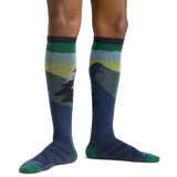 Darn Tough Unisex Solstice Snow Over the Calf Lightweight Socks - Midnight