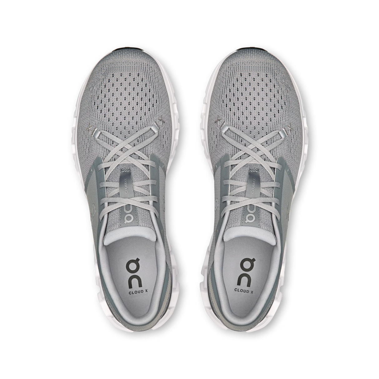 On Cloud Men's Cloud X 4 Gym Shoes - Alloy / Ivory