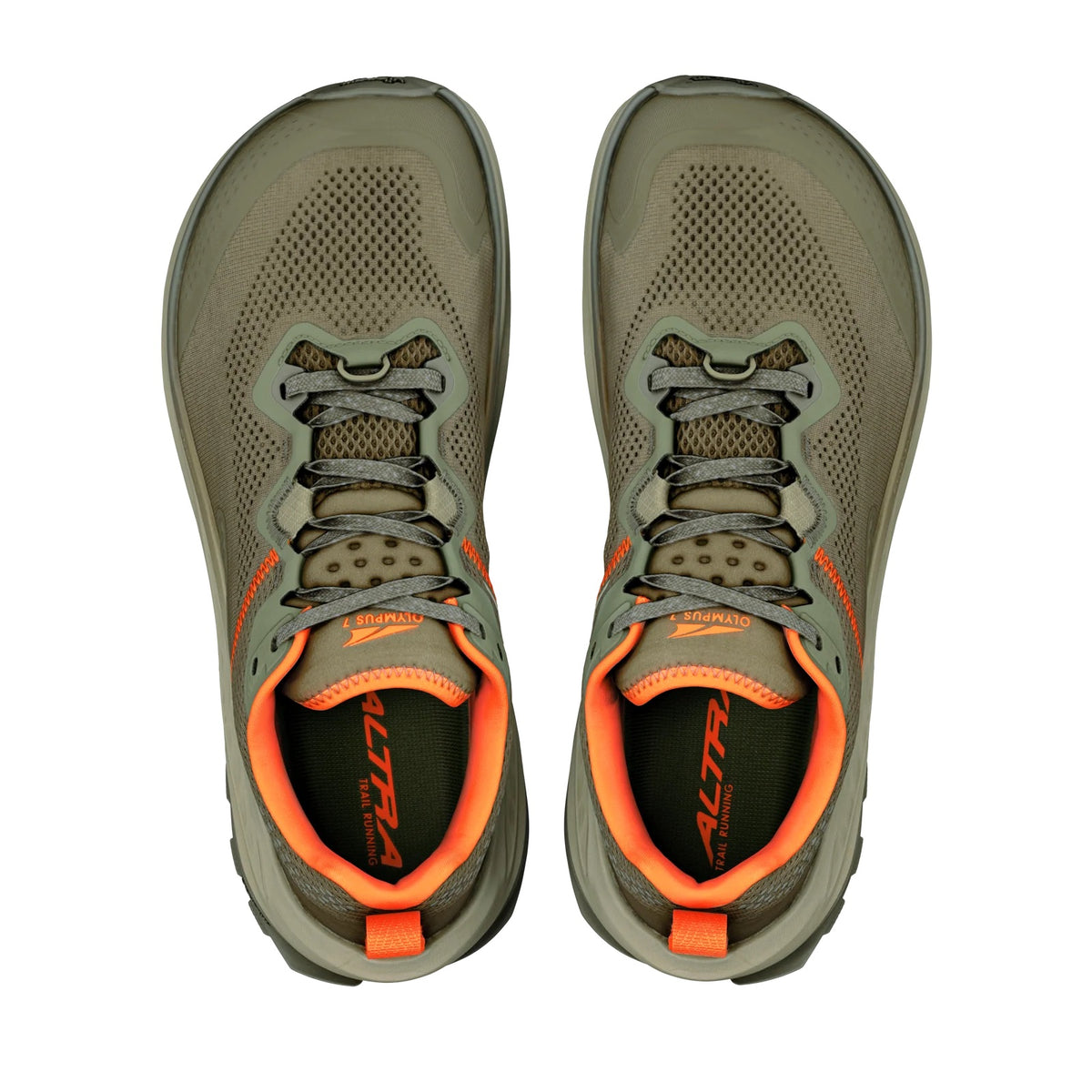 Altra Men's Olympus 7 Trail Running Shoes - Dark Olive/Black