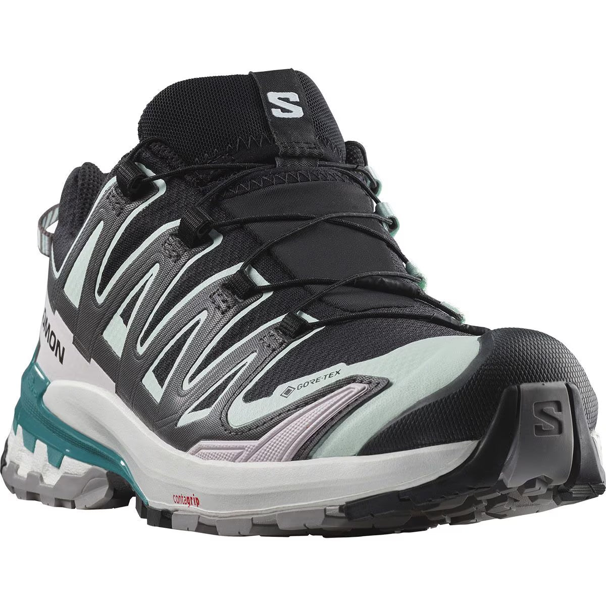 Salomon Women's XA Pro 3D v9 GTX - Black/Bleached Aqua/Harbor Blue