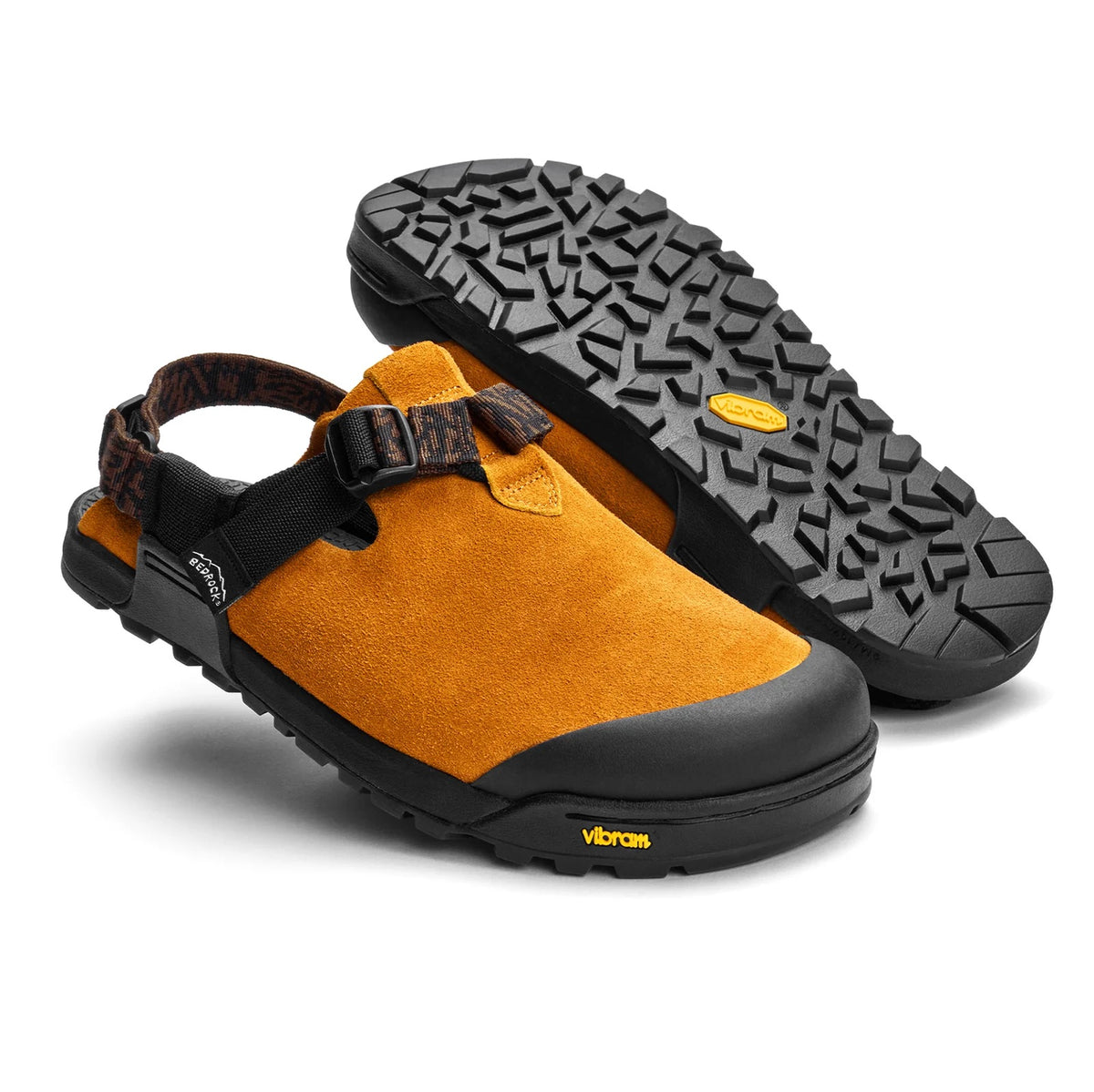 Bedrock Unisex Leather Suede Clog Mountain Clog - Chanterelle