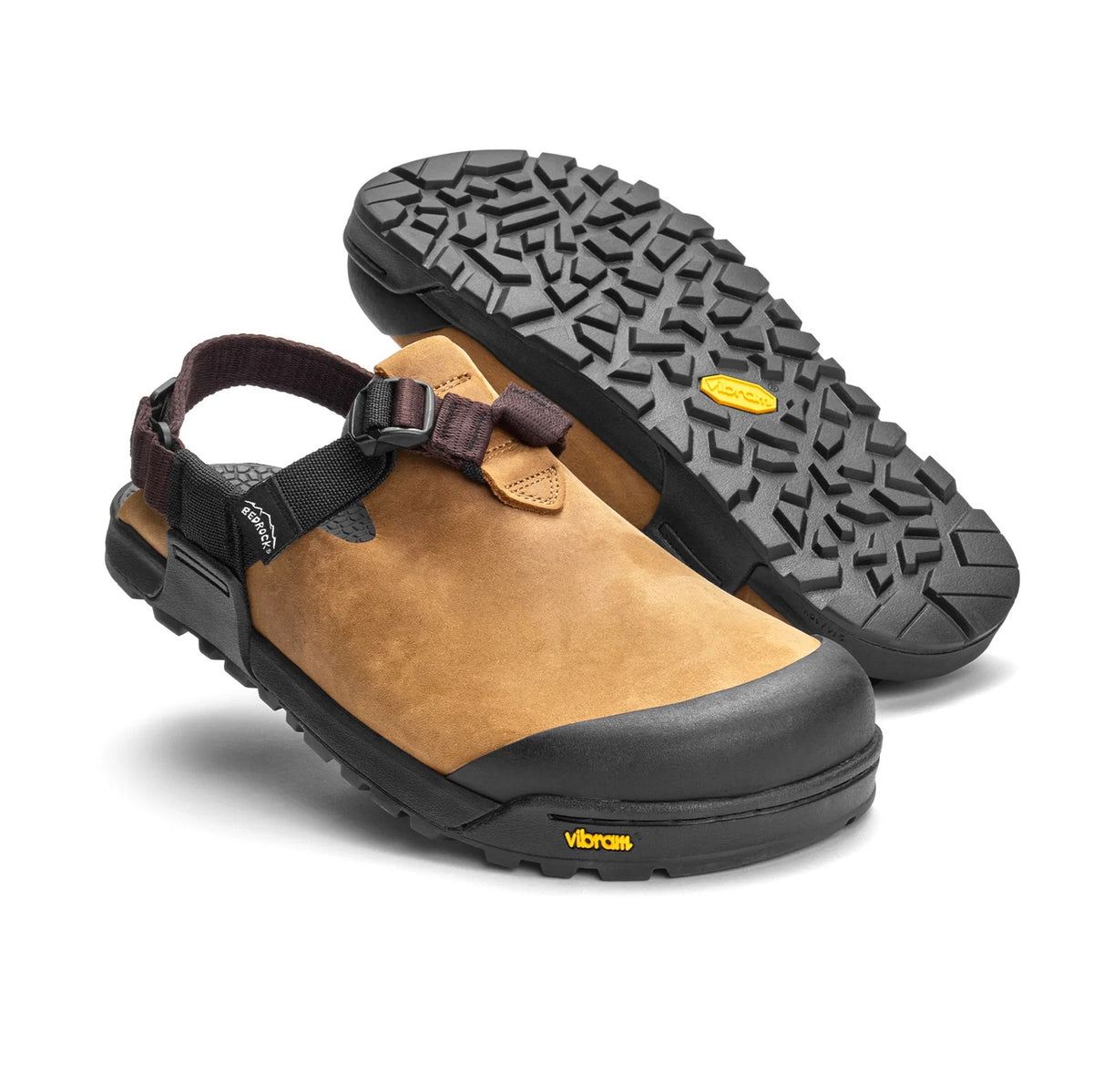 Bedrock Unisex Nubuck Leather Clog Mountain Clog - Brown