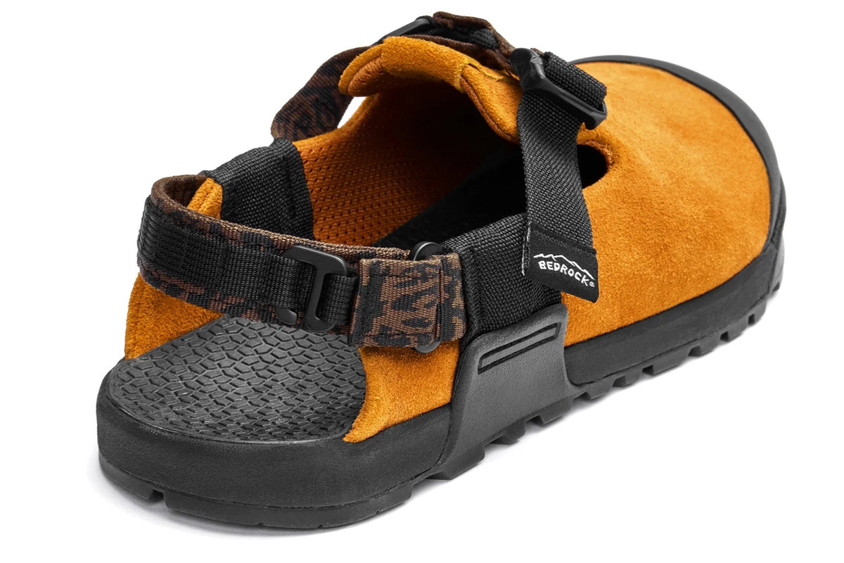 Bedrock Unisex Leather Suede Clog Mountain Clog - Chanterelle