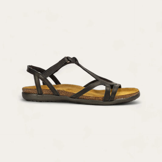 Naot Women's Dorith Sandal - Black Raven Leather