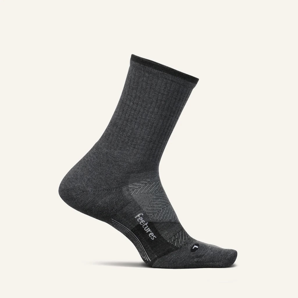 Feetures Elite Trail Mini Crew Max Cushion - Gray