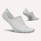 Feetures Elite Light Cushion Invisible Socks - Light Gray