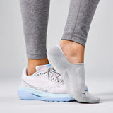 Feetures Elite Light Cushion Invisible Socks - Light Gray