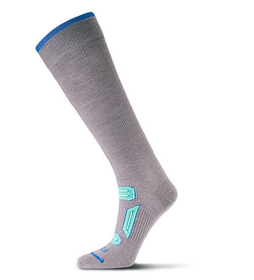 Fits Unisex Ultralight Ski OTC Socks - Titanium