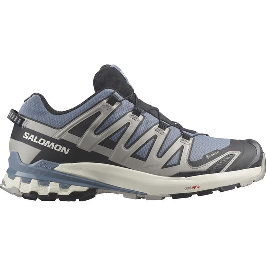 Salomon Men's XA Pro 3D V9 GTX Trail Running Shoes - Flint Stone/Black/Ghost Gray