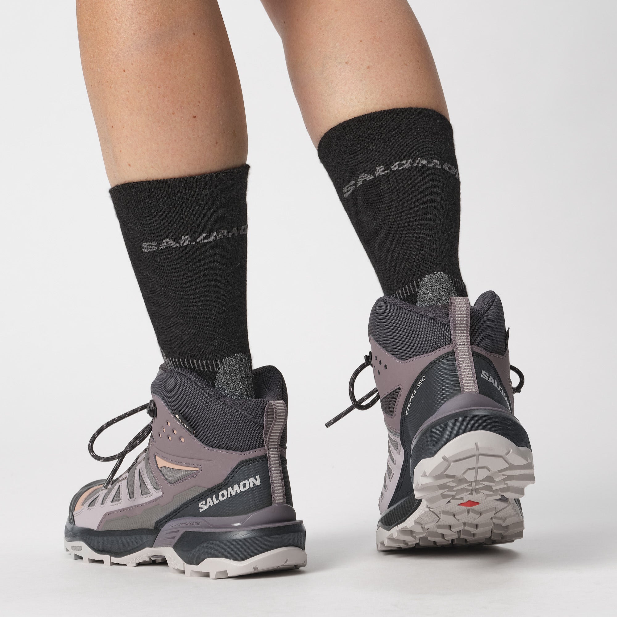 Salomon Women's X Ultra 360 Mid GTX - Plum Kitten/Phantom/Cork