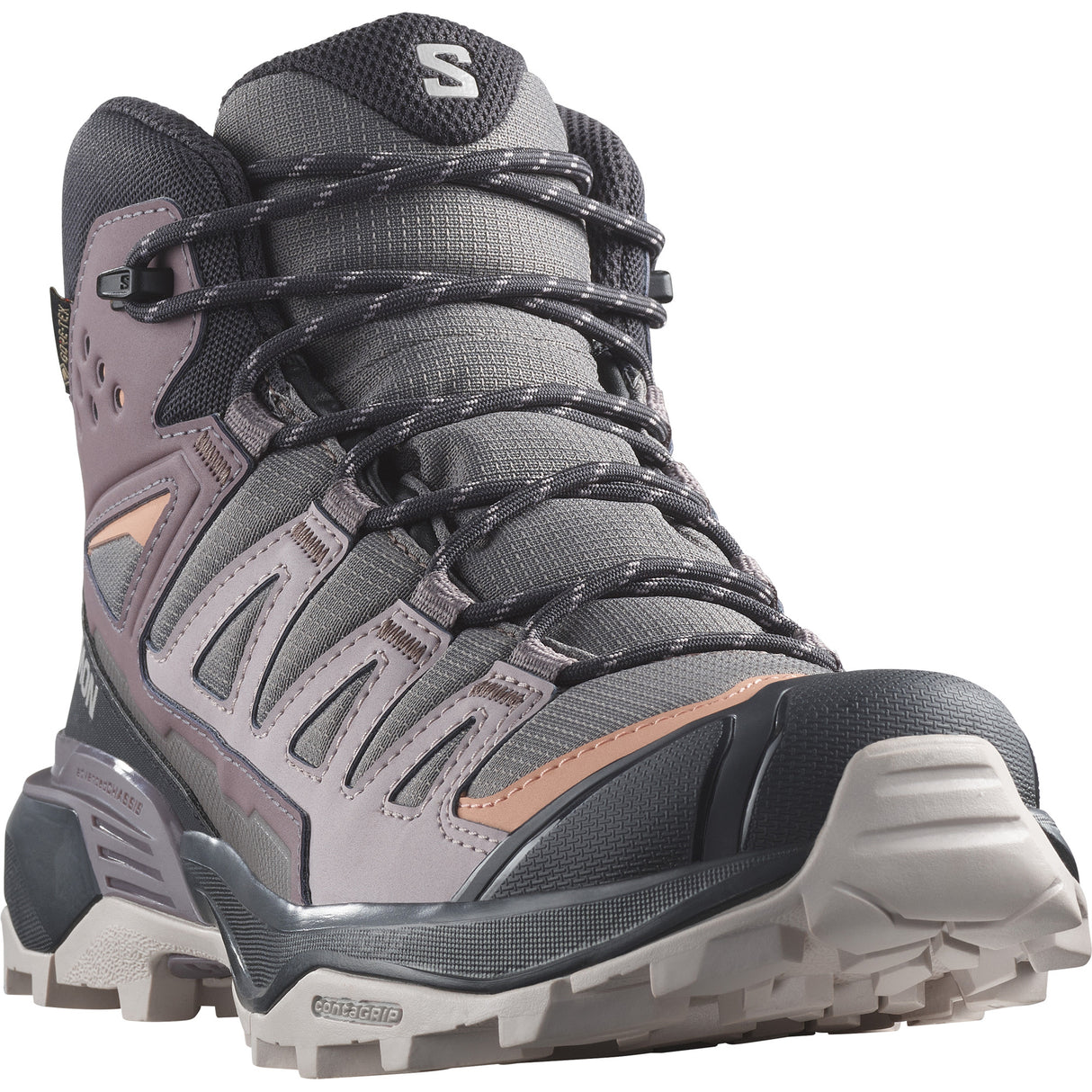 Salomon Women's X Ultra 360 Mid GTX - Plum Kitten/Phantom/Cork