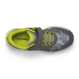 Merrel Kid's Nova 3 Sneaker - Grey Camo/Lime