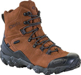 Oboz Men's Bridger 8" Insulated B-Dry Waterproof Hiking Boots - Bark Brown