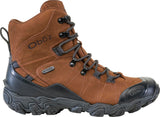 Oboz Men's Bridger 8" Insulated B-Dry Waterproof Hiking Boots - Bark Brown