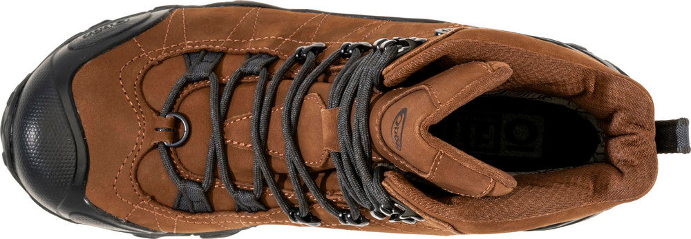 Oboz Men's Bridger 8" Insulated B-Dry Waterproof Hiking Boots - Bark Brown