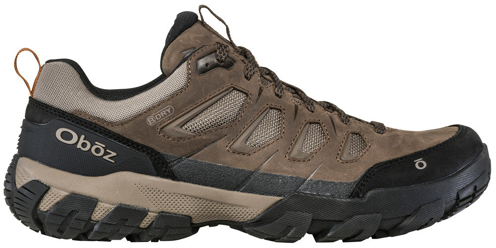 Oboz Men's Sawtooth X Low B-Dry Waterproof Hiking Shoes - Canteen