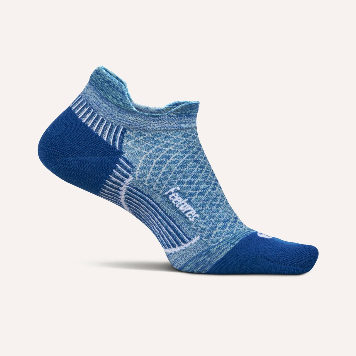 Feetures Plantar Fasciitis Relief Sock Light Cushion Tab - Sapphire