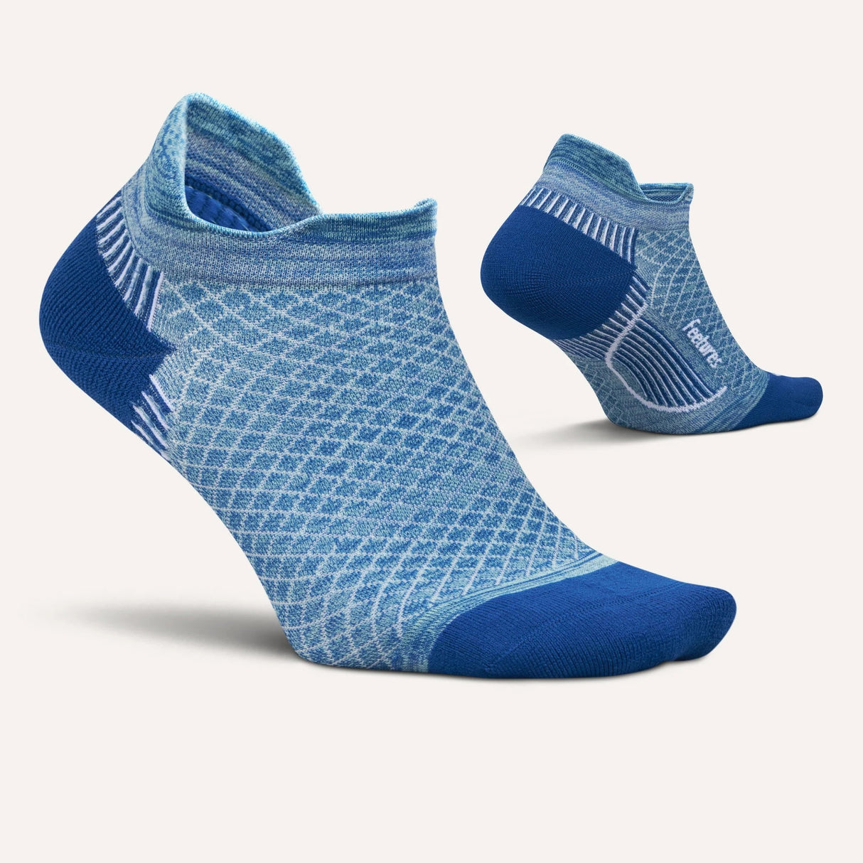 Feetures Plantar Fasciitis Relief Sock Light Cushion Tab - Sapphire