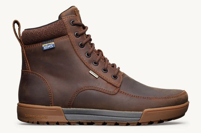 Lems Men's Boulder Summit Waterproof - Rugged Bark