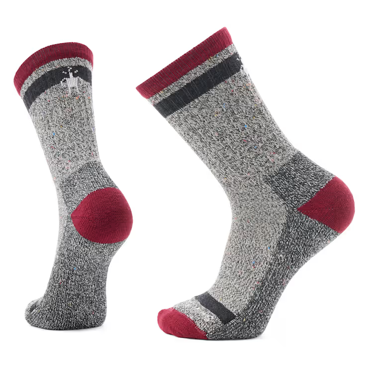 Smartwool Unisex Everyday Light Cushion Crew Socks - Tibetan Red