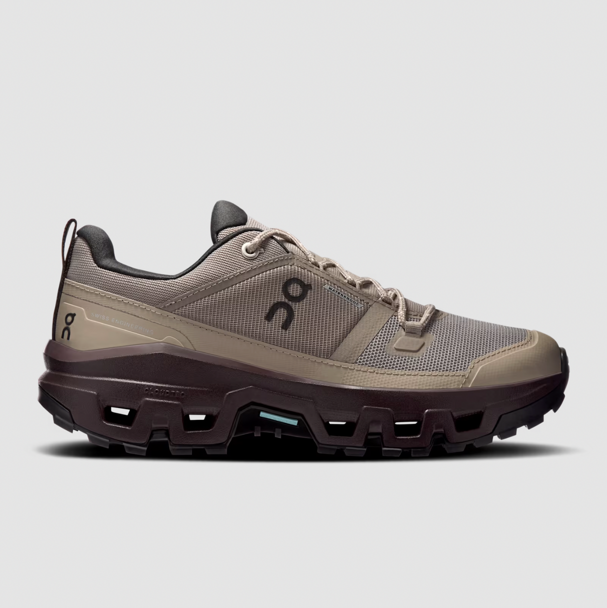 On Cloud Women's Cloudrock Low Waterproof Hiking Shoes - Cinder / Ox