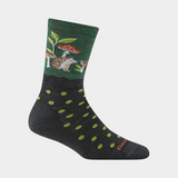 Darn Tough Women's Wild Life Crew Lightweight Lifestyle Socks - Hedgehog Moss