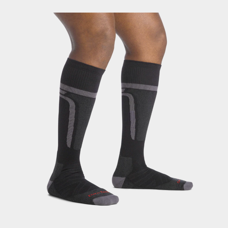 Darn Tough Men's Thermolite® Edge Over-the-Calf Midweight Ski & Snowboard Socks - Black