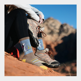 Darn Tough Women's Critter Club Micro Crew Lightweight Hiking Socks - Bark