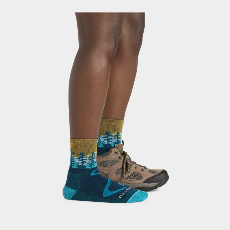 Darn Tough Women's Northwoods Micro Crew Midweight Hiking Socks - Dark Teal