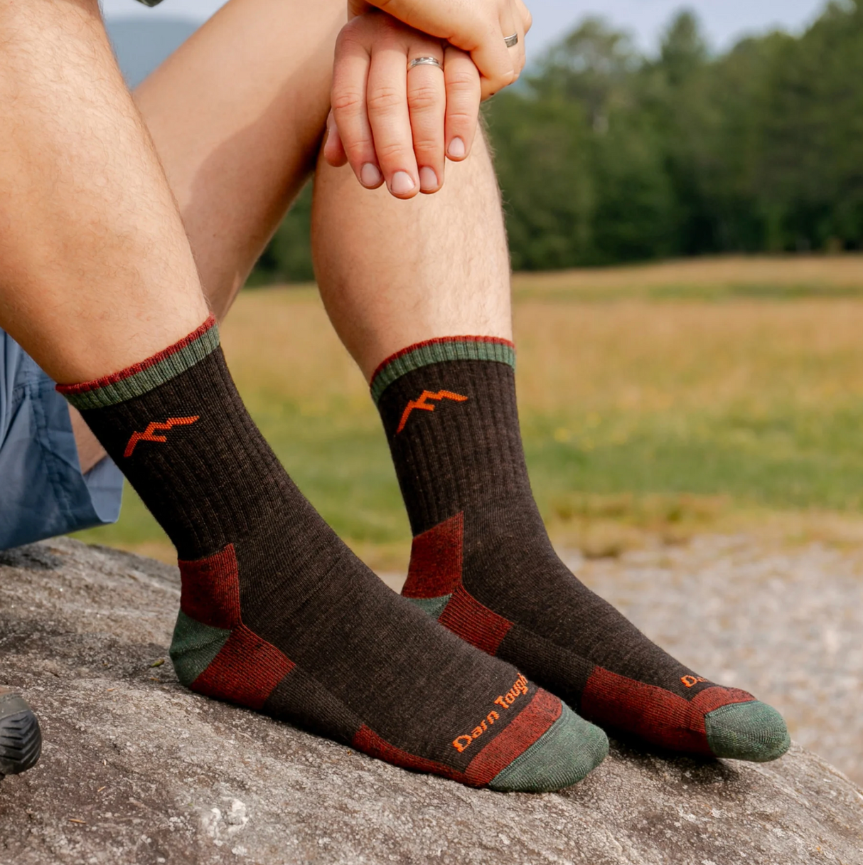 Darn Tough Men's Hiker Micro Crew Midweight Hiking Socks - Walnut