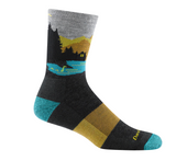 Darn Tough Men's Close Encounters Micro Crew Midweight Hiking Socks - Charcoal