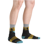Darn Tough Men's Close Encounters Micro Crew Midweight Hiking Socks - Charcoal