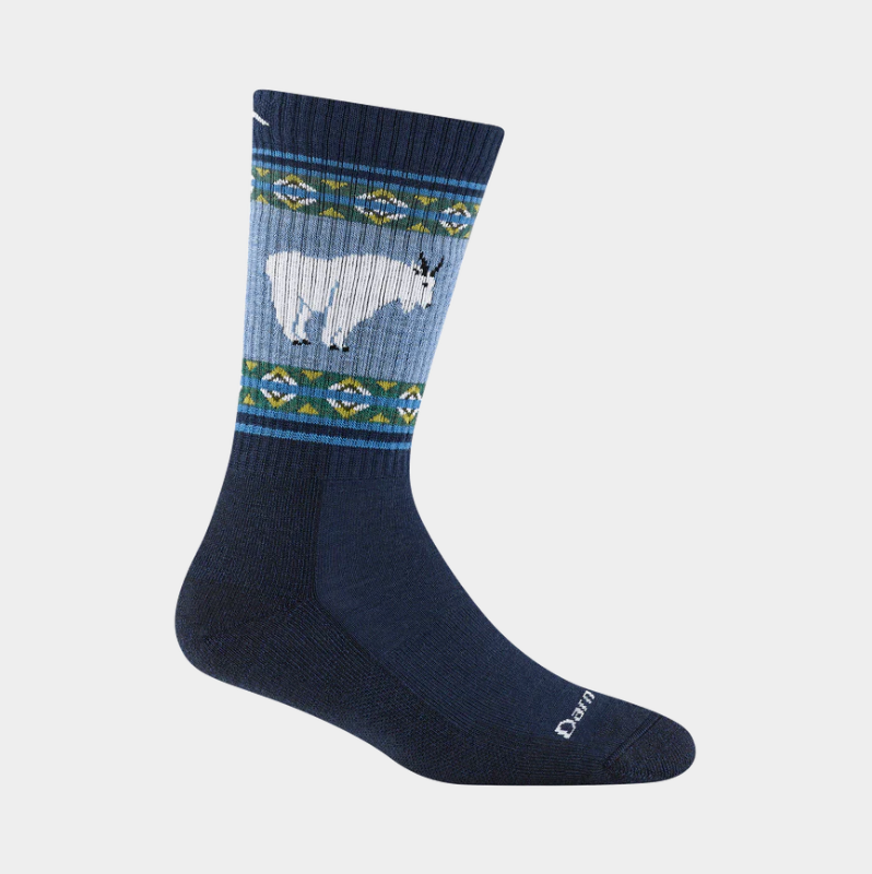 Darn Tough Women's Vanna Grizzle Boot Midweight Hiking Socks - Goat Blue