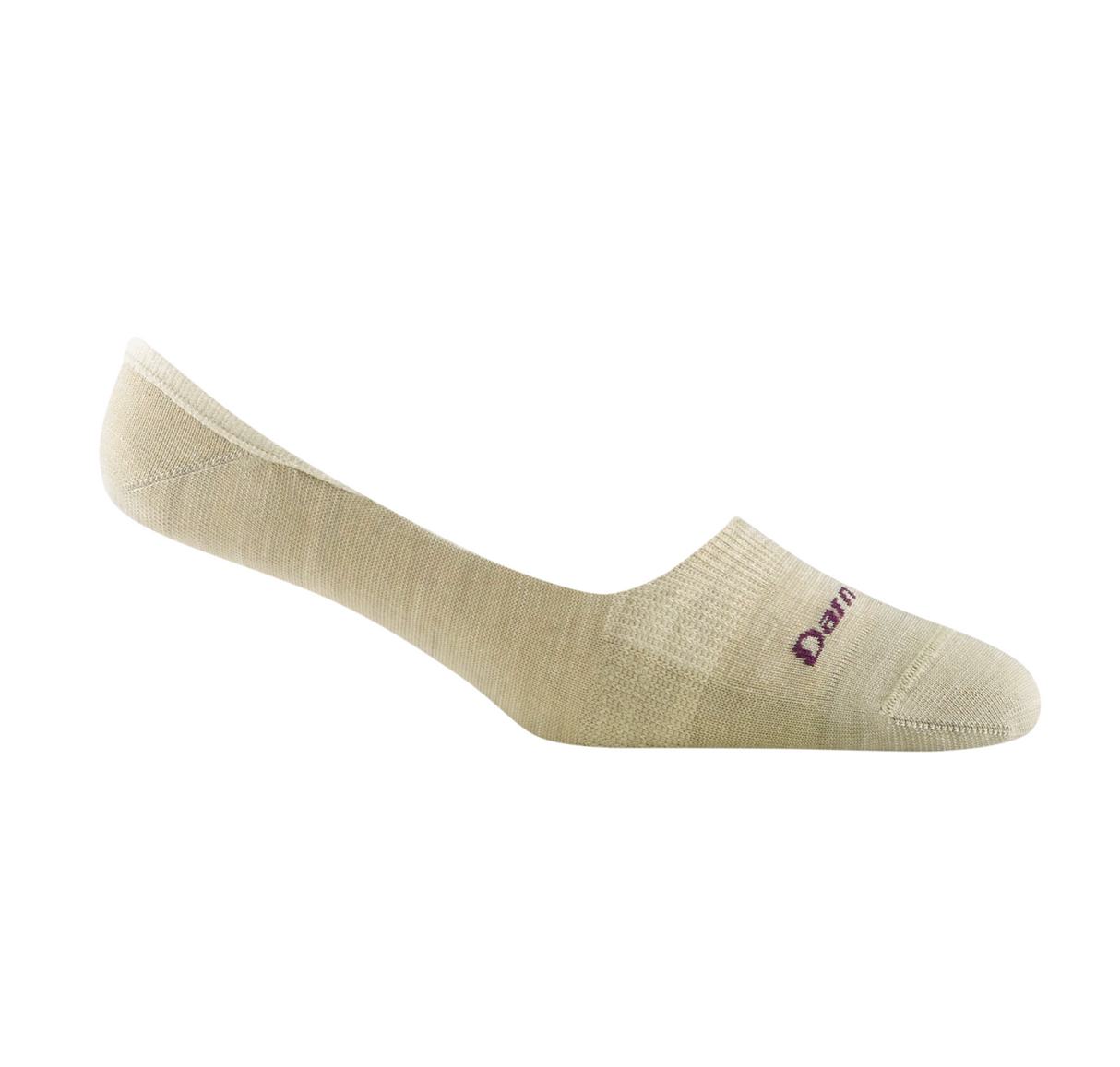 Darn Tough Women's Solid No Show Invisible Lightweight Lifestyle Socks - Oatmeal