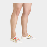 Darn Tough Women's Garden Party No Show Hidden Lightweight Lifestyle Socks - White