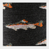 Darn Tough Men's Spey Fly Crew Lightweight Lifestyle Socks - Charcoal