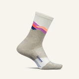 Feetures Women's Trail Max Cushion Mini Crew Socks - Mountain High Cream